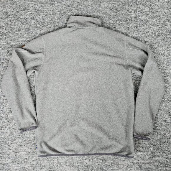 Fjall Raven Men's XL Gray 1/4 Snap Button Ovik Fleece Sweater 81469 Gorpcore - Picture 2 of 14